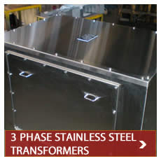 Stainless steel transformers